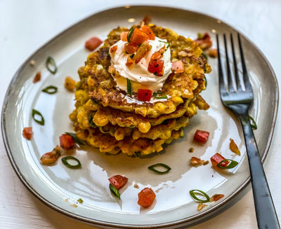 Hatch Green Chile Corn Fritters