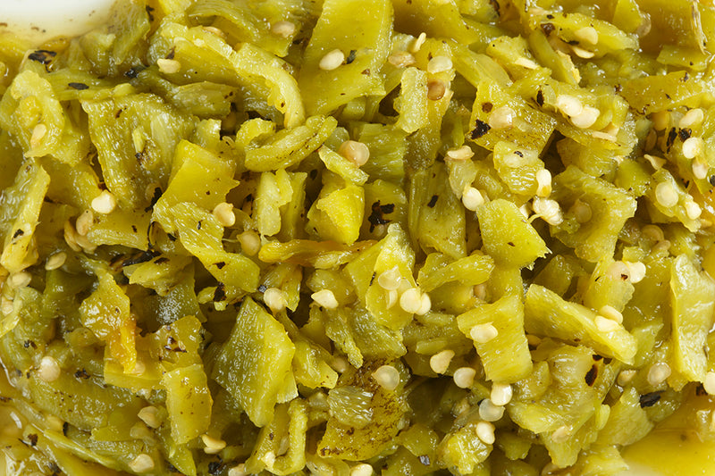 8 lbs. Flame Roasted Hatch Green Chile Variety Frozen Diced