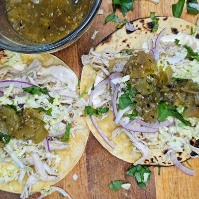 Hatch Green Chile Tacos