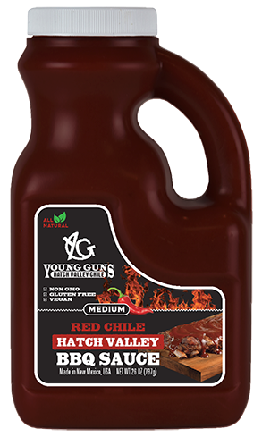 Hatch Valley Red Chile BBQ Sauce 26oz. 3 Shelf Stable Jugs